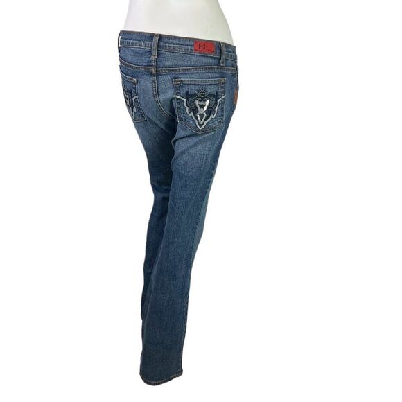 90s Hammer USA Bootcut Denim Jeans Embellished Back Pockets Size Junior 13 - Picture 8 of 13